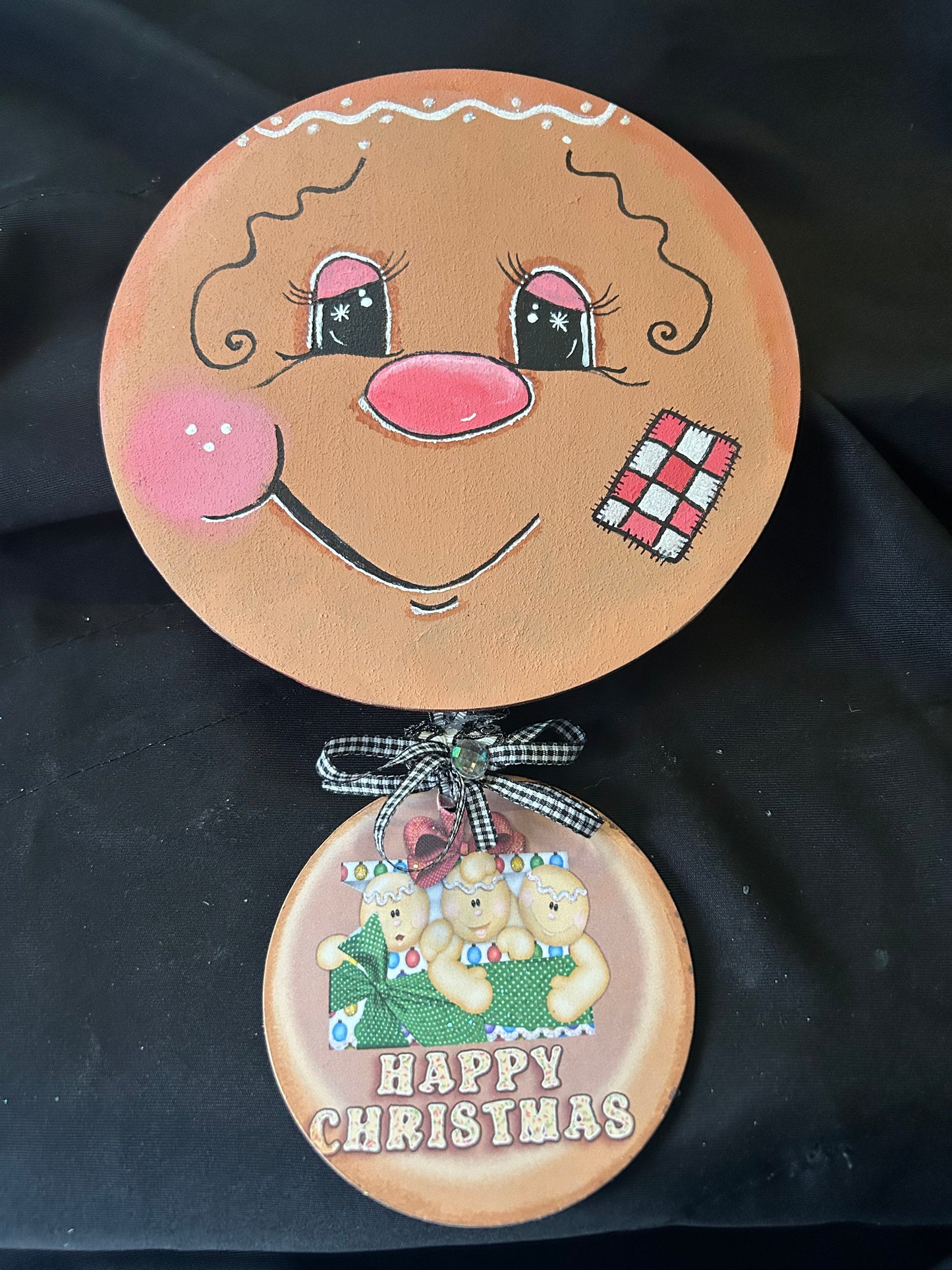 Gingerbread Wood Wall Hanging (Boy)