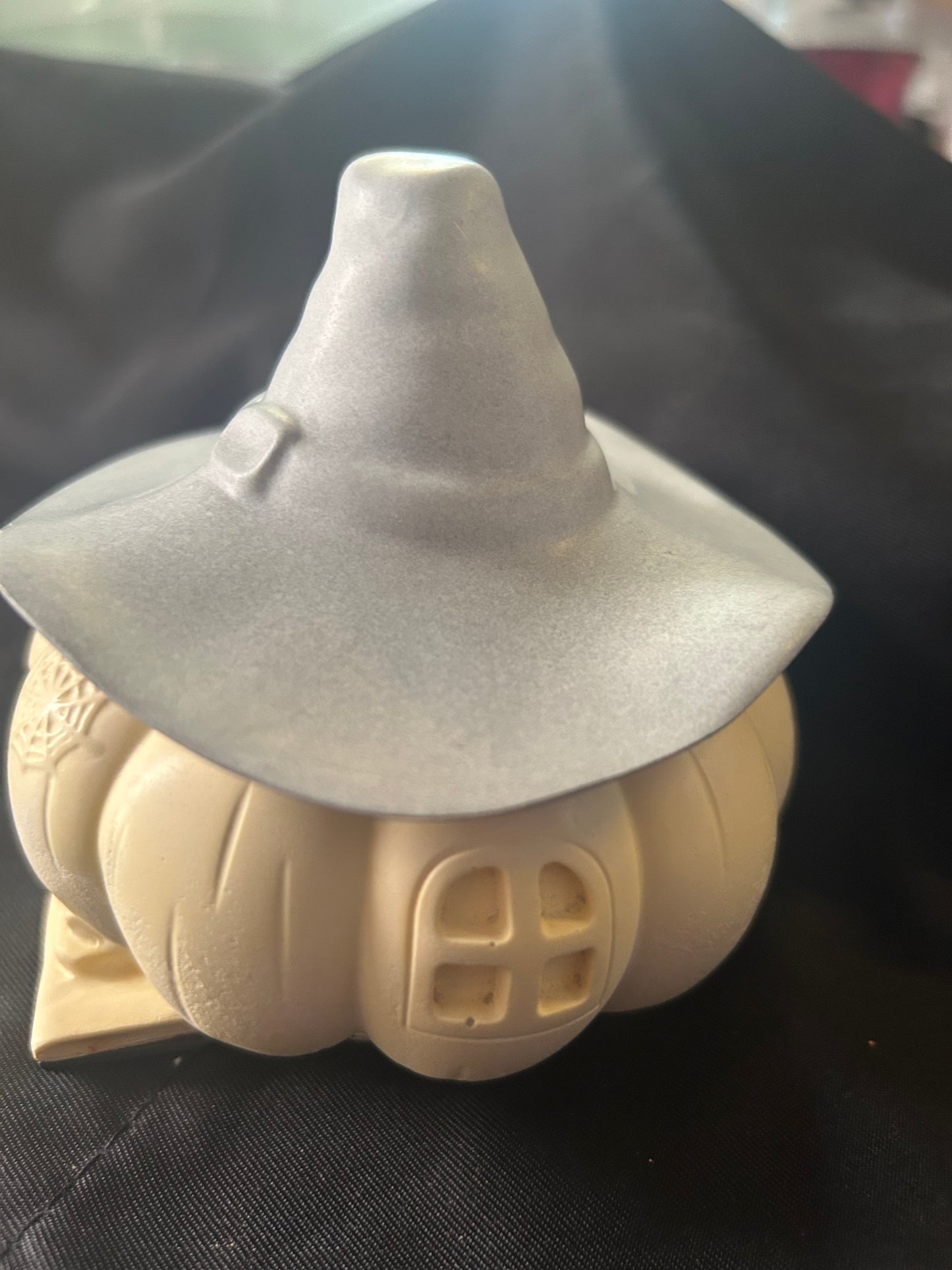 Witches Hat Pumpkin Candle Pot