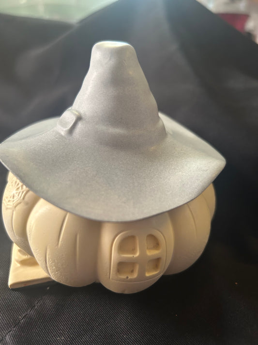 Witches Hat Pumpkin Candle Pot