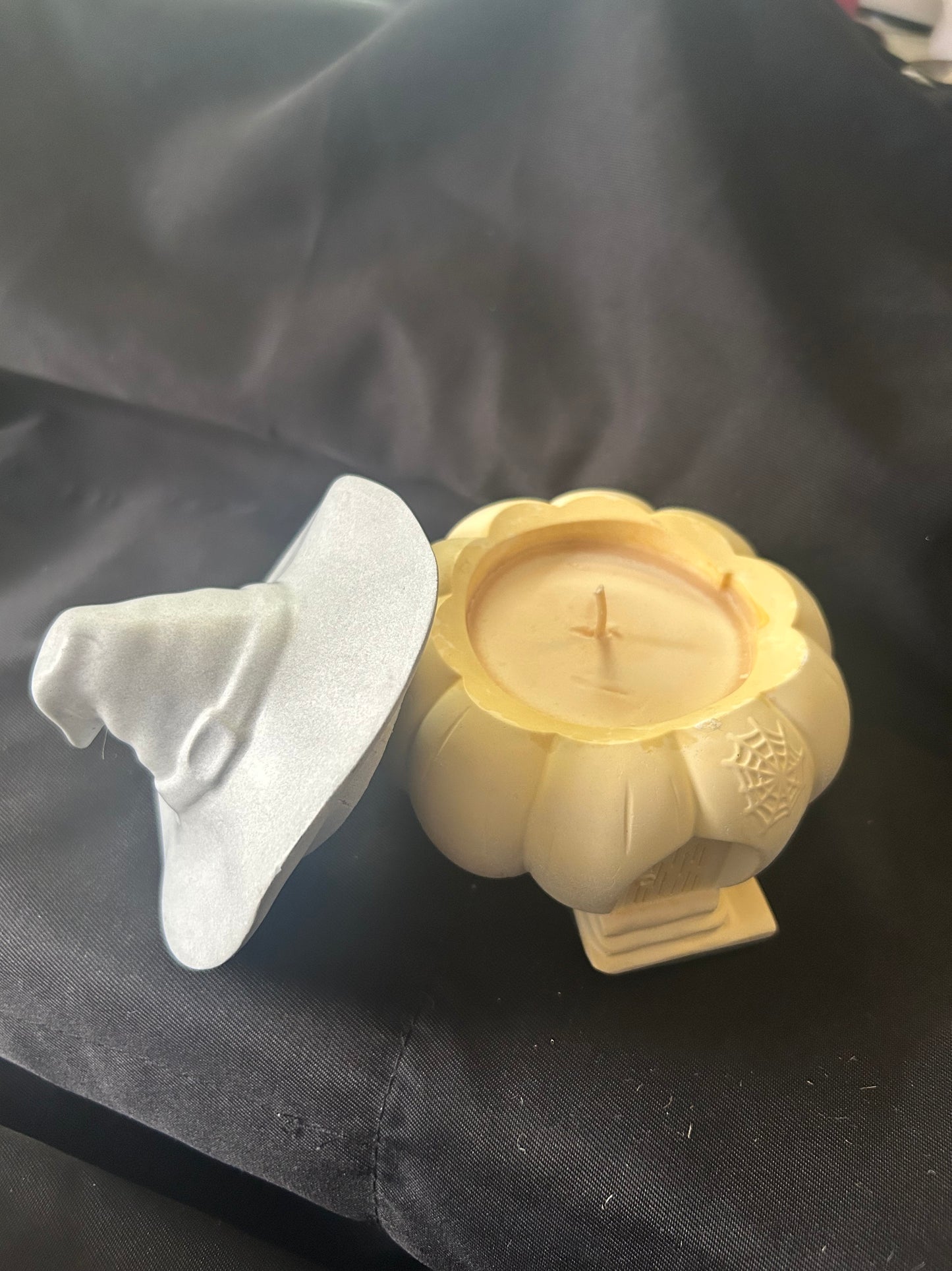 Witches Hat Pumpkin Candle Pot